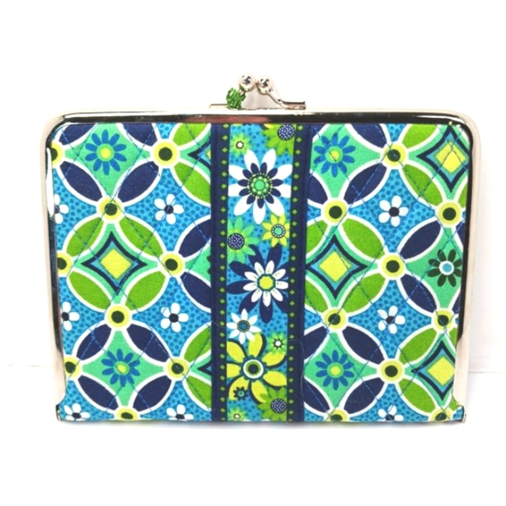 VERA BRADLEY Hugs & Kisses Photo Holder 2008 Daisy Daisy Pattern NWT